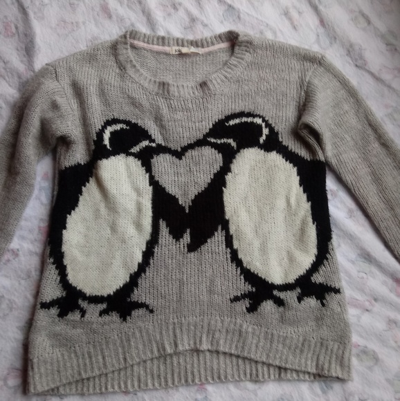 Penguin grey knitted sweatshirt - Picture 3 of 4